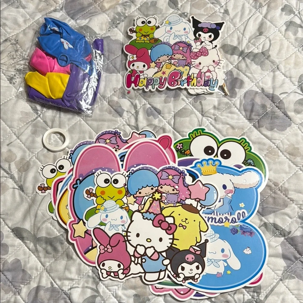 NWT Colorful Cartoon Character party decorations